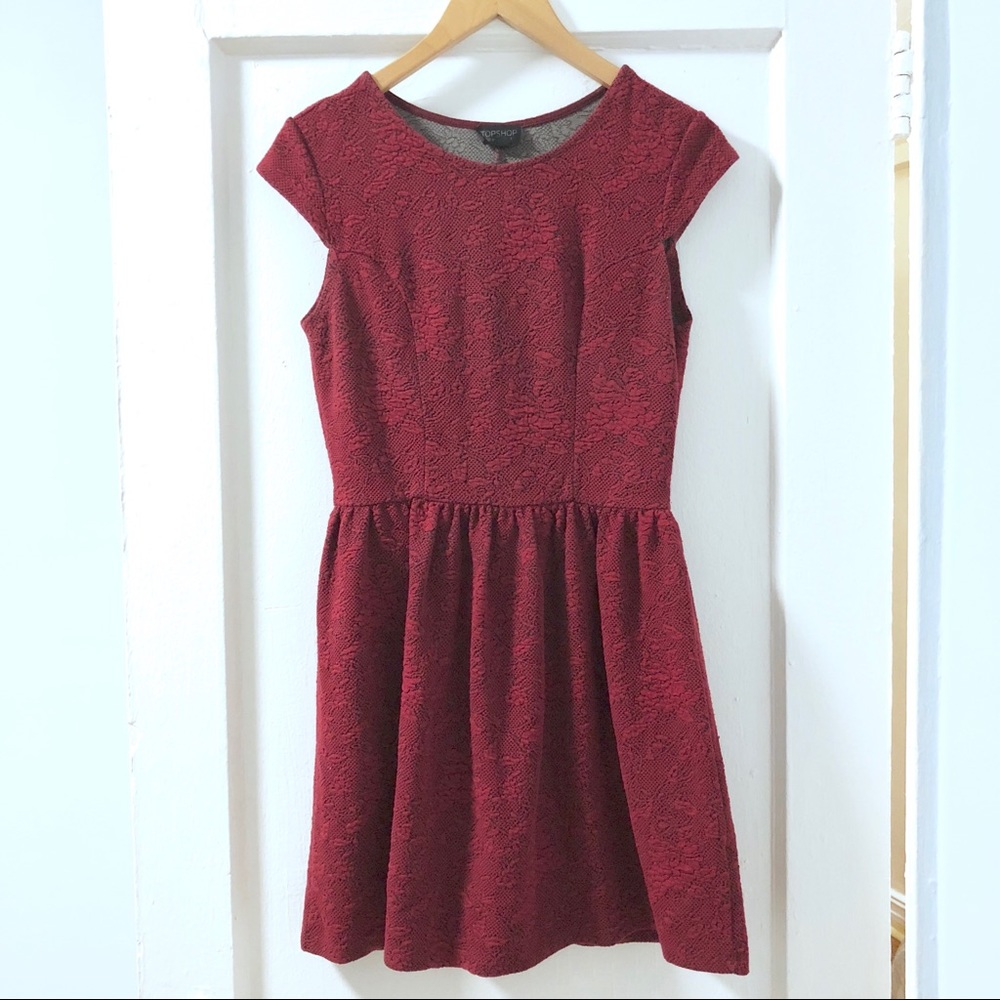 Topshop Knit Floral Dress